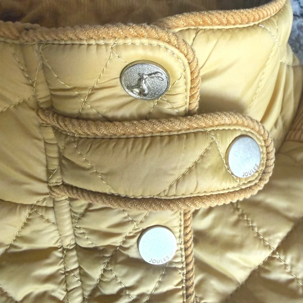 Joules‎ Newdale quilted jacket caramel gold size small